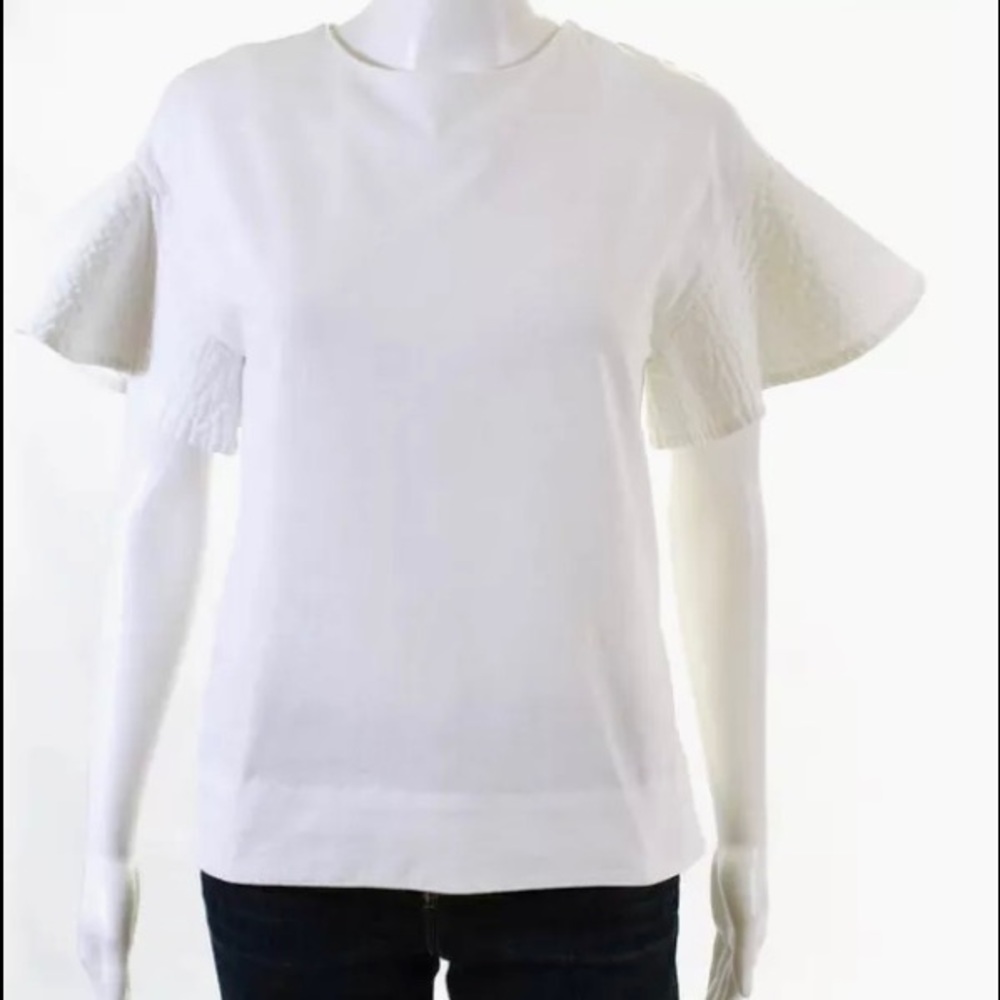 Victoria Beckham Cotton Flared Blouse XS